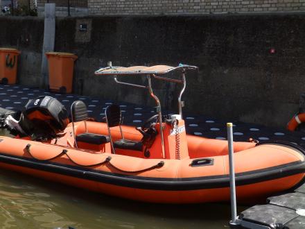 Moored Rib : Tlg Rib at City Mill Sluices (Taken on Friday 4th May 2018)<br />