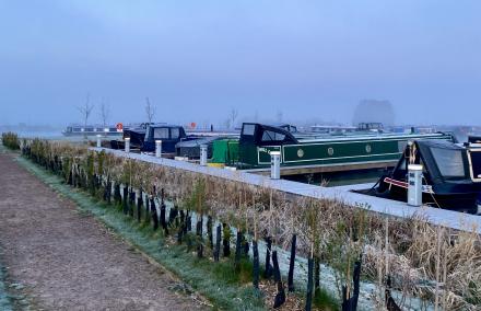 Misty over Dunchurch Pools Marina this morning : Hull Cottage at Dunchurch Pools Marina (Taken on Friday 16th April 2021)<br />