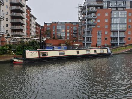 Somerton at Sheepcote Street Moorings. : Somerton at Sheepcote Street Visitor Moorings (Taken on Wednesday 23rd December 2020)<br />